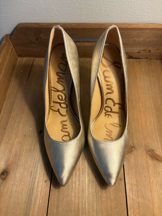 Sam Edelman Shoes - Gold Romantic Quiet Luxury Wedding Chic Pointed Toe Feminine Heels